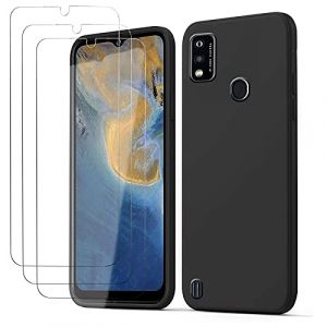 TLING Coque pour ZTE Blade A51 [Antichoc & Anti-Rayures]+ [3 Pi&egrave;ces] Verre tremp&eacute; Protection &eacute;cran, Protection Compl&egrave;te Souple Silicone Coque pour ZTE Blade A51 (TLing, neuf)
