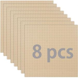 Lot de 8 plaques de construction classiques compatibles avec la plupart des marques - Plaque de base classique - Compatible avec la plaque de construction Lego Classic - 25,5 x 25,5 cm - Plaque de (yujiaoleeu, neuf)