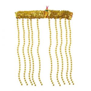Uqezagpa Coiffe dorée cool à paillettes pour fille, Halloween, serre-tête égyptien, serpent, perles dorées pour femme (YingJieGS, neuf)