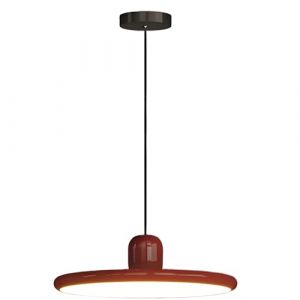 ZTTECH Lampe Suspendue LED 40cm Moderne 36W avec Température de Couleur Réglable Lampe de Plafond 3000K/4500K/6000K Métal et Acrylique pour Salle à Manger Cuisine Salon (Rouge + Rouge) (YiChangXiongYingDianZiShangWuYouXianGongSi, neuf)
