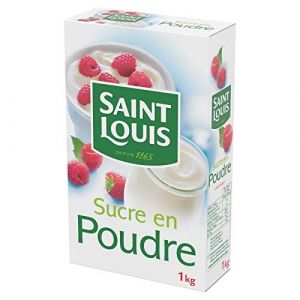 SAINT LOUIS - Sucre En Poudre Classique &Agrave; Bec Verseur 1Kg - ( Lot De 4 ) (AbcMarket, neuf)