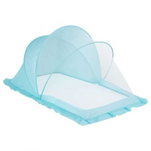 Balakaka Moustiquaire pour Bébé 110 * 65 * 60cm, Respirante Moustiquaire pour Lit de Bébé pour L'Été, Portable Pop Up Facile à Installer Bébé Tente de Lit Anti-lumière Intérieur pour 0-7 Ans, Bleu (BESTLINK TECHNOLOGY S.R.L., neuf)