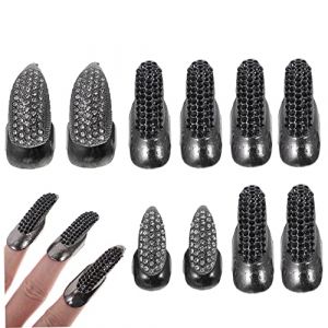 10 Pièces Clous Décoratifs En Métal Conseil Ongles Charmes Strass Pour Les Ongles Brosses à Ongles Pour Nail Art Ongles De Griffes D'halloween Griffe D'ongle Gothique Black Alliage Didiseaon (Merkowski, neuf)