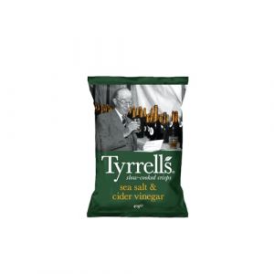 Chips au Sel de Mer et Vinaigre de Cidre TYRRELLS - 18 Paquets de 40 gr (Wine And More, neuf)