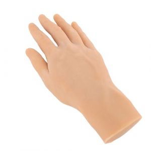 ZASCHMOY Modèle de Main Masculin en Silicone Réaliste Soft Flexible et Réutilisable pour la Peinture Pratique Bijoux Affichage de la Main Gauche LifeSize (main droite) (Jeadhen, neuf)