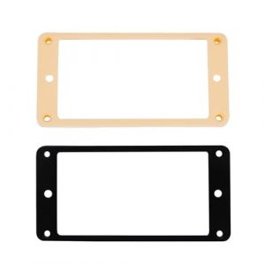 GXGM Lot de 4 anneaux de montage dorés Humbucker avec vis Cadre plat en métal pour guitare électrique (GXGM, neuf)