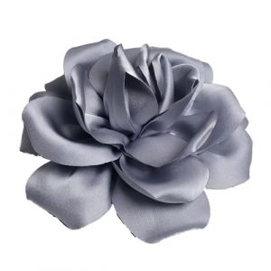 Baesics Broche fleur en tissu rose aspect soie pour femme 2 en 1 épingle et pince à cheveux style vintage fleur élégante bohème accessoire pour blazer, robe, chapeau, veste, mariage, fête, séance (Baesics-de, neuf)