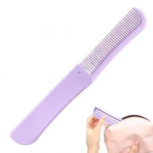 Peigne Pliant Portable,Outil de Coiffure et Soin Capillaire &agrave; Double T&ecirc;te,Peigne &agrave; Dents Fines | pour Maison, Voyage, Vacances, Salon de Coiffure, Appartement, H&ocirc;tel, Dortoir Universitaire, Ferme (Changsharunmeinongchanpinpeisongyouxiangongsi, neuf)