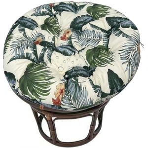 JORTUIO Coussin De Chaise Papasan Extérieur, Coussin de Siège Jardin Imperméable, Coussin Épais pour Chaise Suspendue Rond,Confortable,Amovible extérieur/intérieur(Color 2,90x90cm) (Danansentt Shop, neuf)