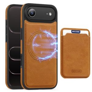 QIWEIQING &Eacute;tui Portefeuille Amovible 2 en 1 en Cuir pour iPhone 17 Air 6.5", &Eacute;tui de Protection Portefeuille Magn&eacute;tique avec Support et Porte-Cartes Coque pour iPhone Air 6.5".Marron PDK (QIWEIQING, neuf)