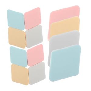 NIYANGLE 12 Pi&egrave;ces Lot De Houppettes &agrave; Poudre Disques D&eacute;maquillants Forme G&eacute;om&eacute;trique Pour Maquillage Visage Usage Sec Ou Humide (Telinei, neuf)