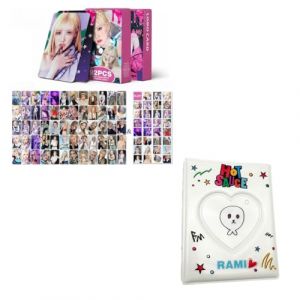 Babymonster Lot de 60 cartes photo + 32 autocollants + carte photo &laquo; sauce piquante &raquo; avec porte-cl&eacute;s Ahyeon Rami ASA CHIQUITA Rora (RAMI) (MOMICAT, neuf)