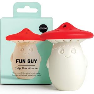 OTOTO Fun Guy D&eacute;sodorisant pour r&eacute;frig&eacute;rateur &ndash; &Eacute;liminateur d'odeurs de r&eacute;frig&eacute;rateur de qualit&eacute; alimentaire &ndash; Passe au lave-vaisselle et sans BPA &ndash; Support d&eacute;sodorisant pour r&eacute;frig&eacute;rateur bicarbonate (FEXP, neuf)