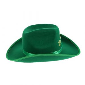 Holibanna Chapeau De Cowboy Du Festival Irlandais Chapeaux Pour Hommes Chapeau De Cow-boy En Paille Fils Pour Hommes Petit Chapeau De Cow-boy Chapeau De Cow-girl Green Tissu Non Tissé (Qiysangi, neuf)