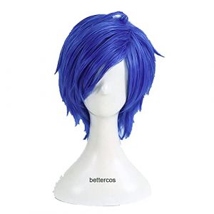Perruque Anime Cosplay Persona3. Shin Megami Tenseei Persona 3 Yuki Makoto Yuuki Cosplay Perruque courte résistante à la chaleur perruque synthétique + bonnet de perruque (qiu lai shan mao hang, neuf)