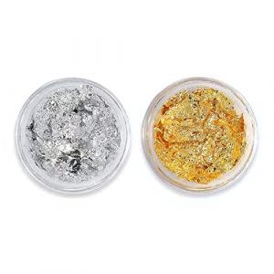 Silver Aluminium Irr&eacute;gulier Papier Art Art Paillette Bricolage Manucure Gel Gel Polonais Outils D&eacute;coration Ongles (yuzimeizhuang, neuf)