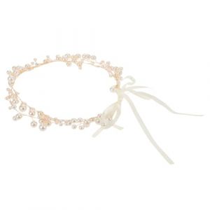 Veemoon Ornement De Cheveux De Mariage Bandeau De Perles Ornement De Cheveux Pour Mari&eacute;e Accessoires De Coiffure Perles Bijou De T&ecirc;te Romantique (lucy Liu, neuf)