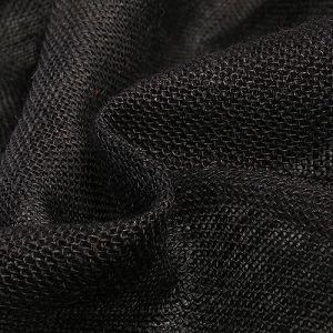 Toile de Jute uni Noir - Par 50 cm (Craftine, neuf)