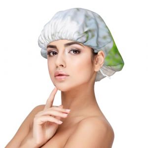 Parc Bichon Frise Animaux Chiens Bichon Frise Chiens,Bonnet de nuit en satin pour adulte - Bonnet de nuit élastique pour femme, couvre-cheveux de nuit (lfjshop, neuf)