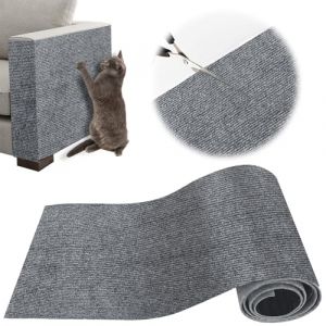 Griffoir Chat Canapé, Protection Canape Chat Anti Griffe 200 x 40 cm, Griffoir pour, Facile à Couper,Meubles,Murs,Sisal et Moquette(Gris Clair) (ZenithyrEn, neuf)