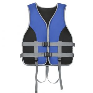 AZVFLY Gilet de Sauvetage pour Adulte: Gilet de Sauvetage en Tissu Oxford 600D avec Boucle Réglable, Un Cadeau pour Les Amateurs de Sports Nautiques Adapté à la Natation, au Surf, au Jet Ski(Blue,M) (LWX SHOP, neuf)