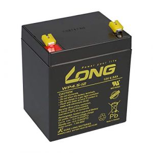 Batterie 12 V 4,5 Ah au plomb gel - Alarme de secours - Compatible avec 4 Ah 4,5 Ah, 5,0 Ah, 5,4 Ah (akkuman, neuf)