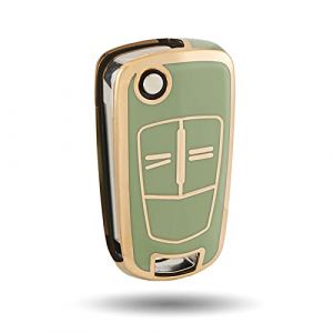 OFFCURVE Etui a Cle Voiture Coque Clé, Étui à Clés TPU Couvre Clef 2 Boutons pour Opel Vauxhall Astra Zafira Adam Insignia Mokka Corsa Signum Tigra Meriva Cascada Vectra Omega Agila Caravan (OFF CURVE EUR, neuf)