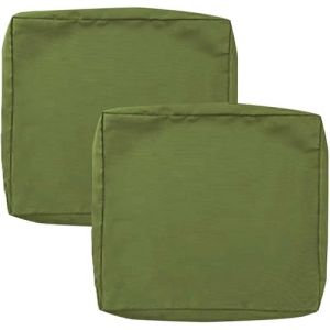Housse De Coussin Exterieur Impermeable pour Salon De Jardin, Lots De 2/4 Housse Assise Salon De Jardin avec Fermeture Éclair, Amovibles pour Intérieur Et Extérieur, Terrasse(Color15,33x65x10cm2pcs) (Danansentt Shop, neuf)