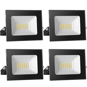 loyal Spot LED 12V DC, 20W Superlight LED Projecteur IP65 &eacute;tanche, 3000K blanc chaud LED Applique murale ext&eacute;rieure, 2000LM LED Projecteur Id&eacute;al pour jardin, cour, terrasse, garage,4-pi&egrave;ces (Zoelight, neuf)