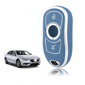 TOOMUME Coque Cl&eacute; TPU, Etui Cl&eacute; &Eacute;tui Cl&eacute; 3 Boutons Adapt&eacute; pour Opel Vauxhall Insignia B Astra K Corsa E Zafira C Meriva B Buick Encore Envision Verano, Couvre Clef Cache Cle Voiture Tel&eacute;commande (TOOMUME, neuf)