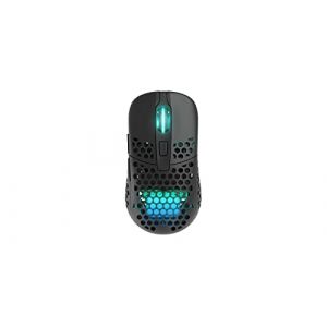 Xtrfy M42 Wireless, souris de gaming ultral&eacute;g&egrave;re sans fil, optimis&eacute; pour l&rsquo;esport radio 2,4 GHz, r&eacute;tro-&eacute;clairage RGB, bo&icirc;tier modulaire (2 dimensions incl.), Rechargeable, Noir (Polteo Distribution, neuf)