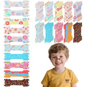 Pansements nasaux, bandelettes nasales, bandes respiratoires pour enfants, bandes nasales pour ronfler, bandes nasales pour respirer, bandelettes nasales contre les ronflements, bandelettes nasales (prunejuices, neuf)