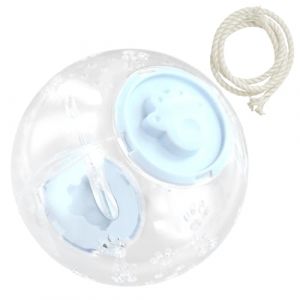 15 cm Boule Hamster Transparent Balle d'exercice pour Hamster hamsters Exercise Ball en Plastique Animal hamsters Boule pour Animaux de Compagnie pour Gerbille, Cochon d'Inde, H&eacute;risson Exercice (Bleu) (zhiyuanhao, neuf)