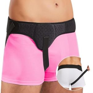 Ceinture Hernie Inguinale Pour Adulte,bande Hernie Inguinale Réglable,Ceinture De Soutien Pour Hernie Inguinale Pour Les Hernies Inguinales Unilatérales/bilatérales,L,Black (AMZ-NingJieMaoYi, neuf)