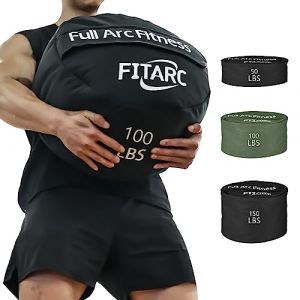 Fitarc Sacs de sable pour la musculation, sacs de sable pour fitness, sacs de sable pour la musculation, sac de sable rond, sac de sable, sac d'entraînement, entraînement croisé et exercice (Fitarc Store, neuf)
