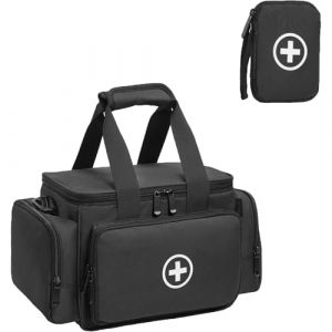 IPEB Trousse de premiers secours vide, trousse m&eacute;dicale professionnelle, grand sac d'urgence pour infirmi&egrave;res, m&eacute;decins de famille, soins &agrave; domicile, voyage ou urgence, Noir , Medical (Yunty Store UK, neuf)