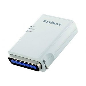 Edimax 1 Parallel Port Print Server Serveur d'impression (Ethernet LAN, RISC, 7,5 V DC 0,5 A, 10&deg;C &ndash; 55&deg;C, 58 mm x 82 mm x 20 mm, FCC Class B, CE Mark) (YNISEK, neuf)
