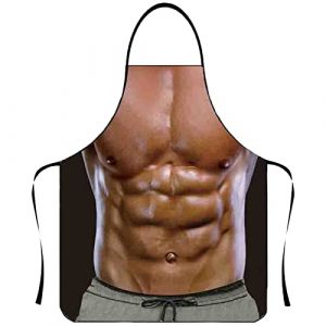 Générique Tablier de Cuisine Fantaisie Sexy et Drôle, Idee Cadeau Noel, Sexy Tablier de Cuisine Fun Fête Cadeau Tablier, Tabliers de Cuisine Homme Humour Réglable Cuisine Cadeau Rigolo (G) (NiceYear, neuf)