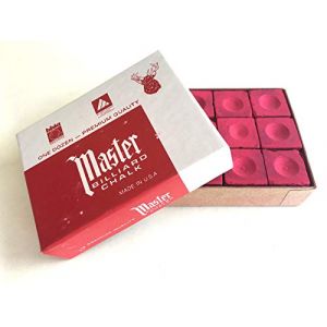 Craie de billard-lot de 12-master (rouge) (YaKa-Loisirs, neuf)