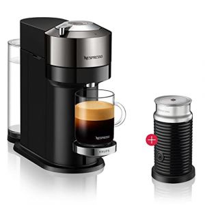Nespresso Nespresso Cafetière Vertuo Next Deluxe ENV 120.CAE avec mousseur à lait, chrome (Turbohandel24 FR, neuf)