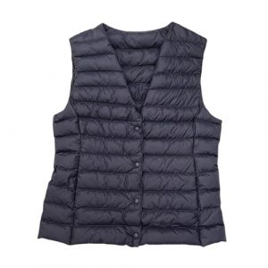 Wyongtao Doudoune Femme Courte Col En V Sans Manches Gilet Femme L&eacute;g&egrave;re Matelass&eacute;e Unie Gilets Doudoune Avec Poche Veste D&eacute;bardeur Tops Chic Et Chaud Manteau Avce Boutons Parka Blouson Polyvalent (Wyongtao❖, neuf)