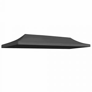 Keketa Toit de rechange pour tonnelle, tente de réception - Toit de rechange pour tonnelle, tente de jardin, chapiteau, bâche de tonnelle, résistant aux UV et à l'eau, 3 x 6 m, anthracite (HNSHAG, neuf)