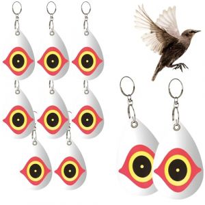 COM-FOUR® 10x Arbre épouvantail - répulsif pour Pigeon, Corbeau, Moineau - épouvantail - Pendentif, Plastique, réfléchissant - 13,5 x 8,5 cm (10 pièces - métal) (COM-FOUR  Vertriebs GmbH, neuf)