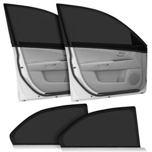 4 Pièces Chaussette Voiture par Soleil, Pare-Soleil Bébé, Bloquer Les Rayons UV, Universel Voiture Pare Soleil pour Vitres Latérales, Taille Universelle pour Plupart des Voitures (SCROLIEY, neuf)