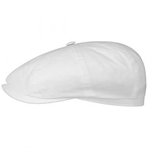 Stetson Casquette Hatteras Classic Cotton Femme/Homme - en Coton D'Ete avec Visiere Printemps-ete Ete - L (58-59 cm) Blanc (Chapeaushop, neuf)