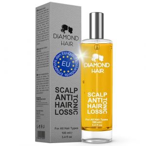 Diamond Hair Scalp Spray tonique anti-perte de cheveux 100 ml &ndash; Soin des cheveux &agrave; l'huile de romarin pour hommes et femmes, alternative Minoxidil, unisexe, pour adultes, pour d&eacute;mangeaisons, cuir (SALTMAN GmbH, neuf)