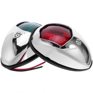 Ciieeo Feux de Navigation LED 12V pour Bateaux Yacht Pontons 2 Pi&egrave;ces Rouge Vert &Eacute;tanches S&eacute;curit&eacute; Nuit (B Breathtaking, neuf)