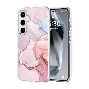 DiyGody Coque &Eacute;l&eacute;gante Compatible avec Samsung Galaxy S25 Plus 6,7 Pouces, Housse en Silicone Ultra Fine avec Dessin de Marbr&eacute; Rose pour Femmes, &Eacute;tui de Protection Antichoc Anti-Rayures Antid&eacute;rapant (DiyGodyEU, neuf)