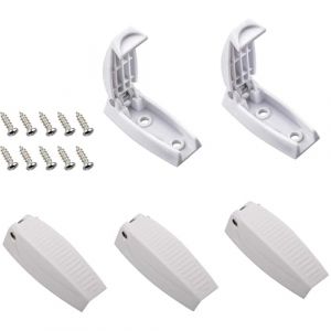Greluma 5 pièces Supports de Porte pour Camping-Car, loquet de Porte à Bagages Blanc, Clips de Porte de Camping-Car, Maintien de la Porte à Bagages Ouverte, pour Camping-Car, remorque, Camping-Cars (Lumatech-EU, neuf)