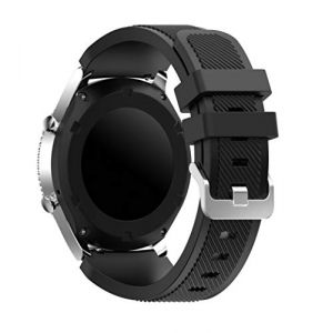 Syxinn Compatible avec 22mm Bracelet Galaxy Watch 46mm/Gear S3 Frontier/Classic/Samsung Galaxy Watch 3 45mm Bracelets Silicone Sport Bande pour Huawei Watch GT 2 46mm/GT 3 46mm/Moto 360 2nd Gen 46mm (CSVK-EU, neuf)